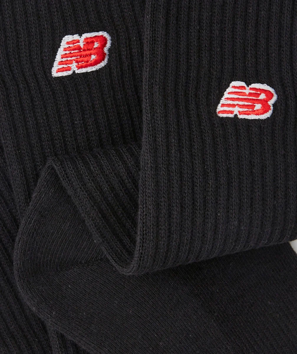 NEW BALANCELOT 3 CHAUSSETTES EN COTON NOIR