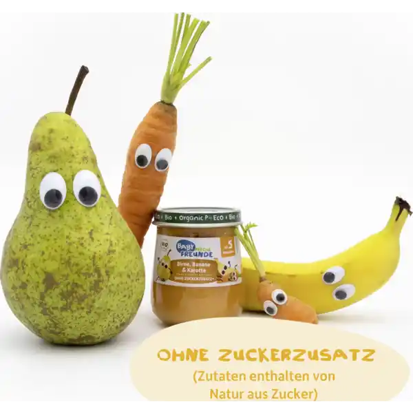 Bio Babybrei Birne, Banane & Karotte