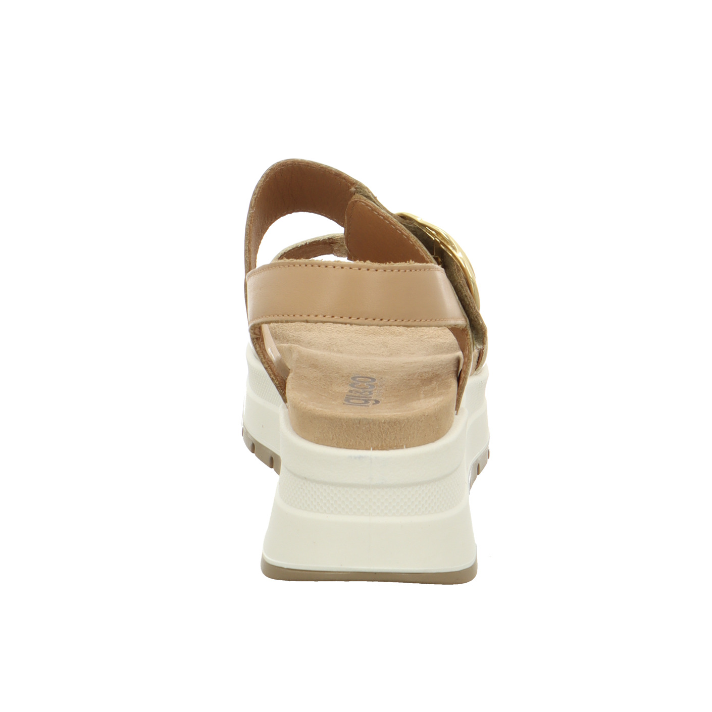 Plateausandale beige