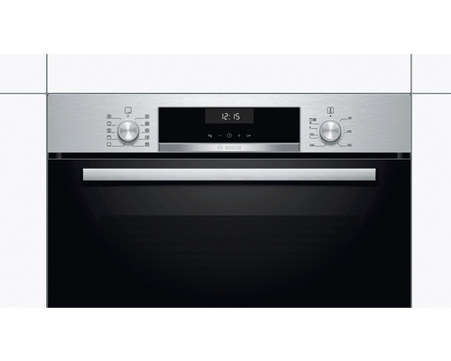 Bosch ovenset met keramische kookplaat en roestvrijstalen frame HBA537BS0 PKN645BA1E 71 l bruikbare inhoud