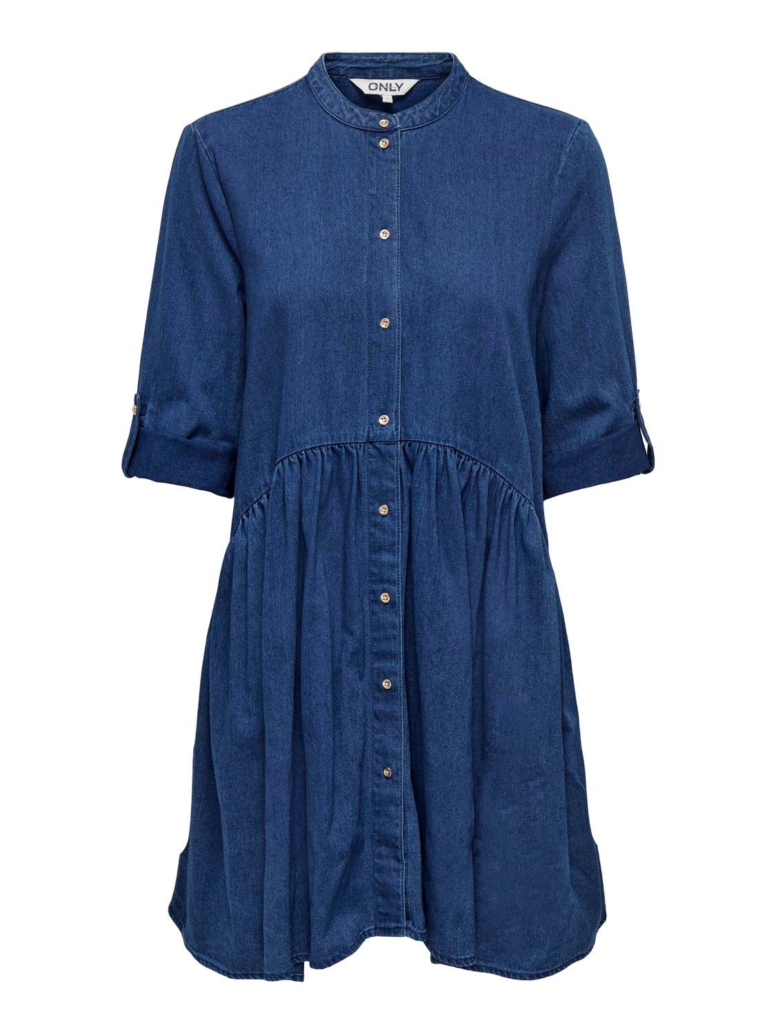 ONLCHICAGO Kurzes Kleid Dark Blue Denim