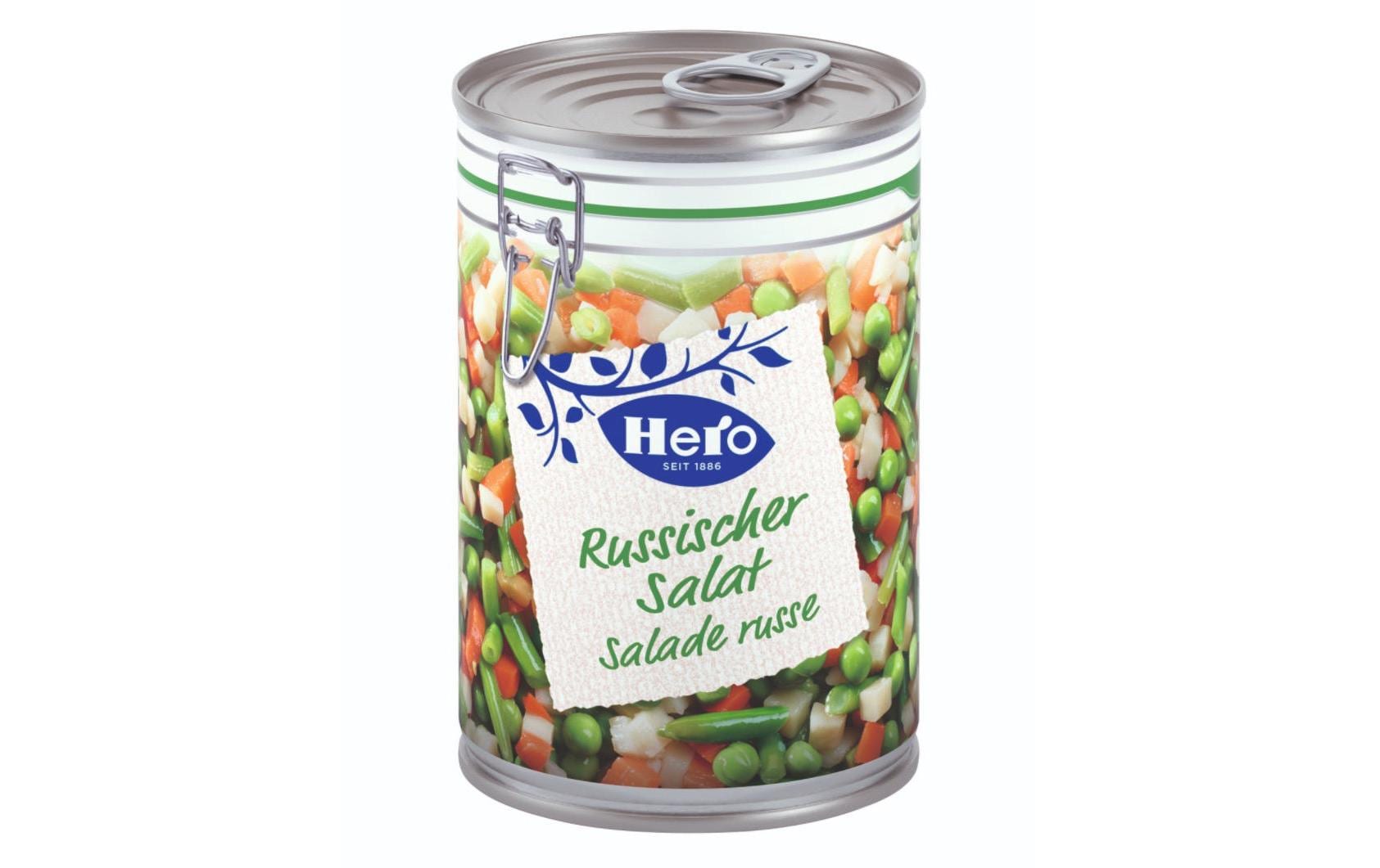 Dose Russischer Salat 420 gSalat aus Karotten, Kartoffeln, Bohnen und Erbsen