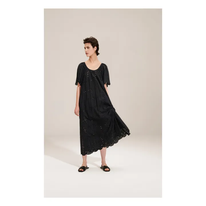 BELLEPIECE Robe Penelope Brodée | Noir