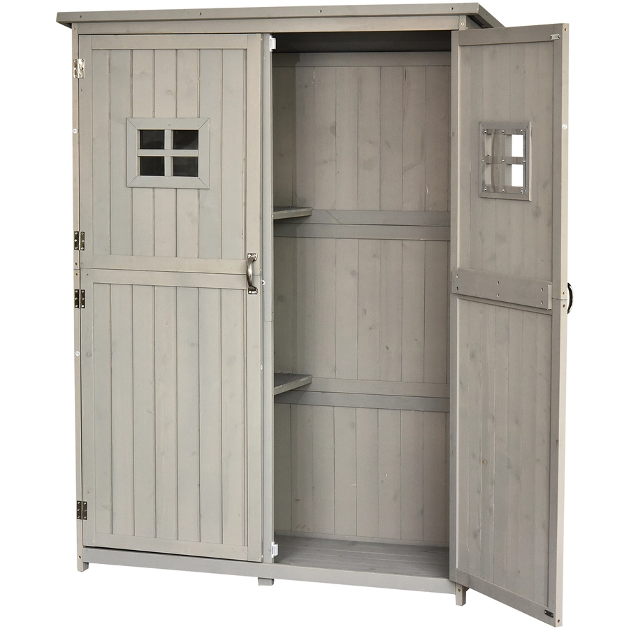 Outsunny Geräteschrank grau