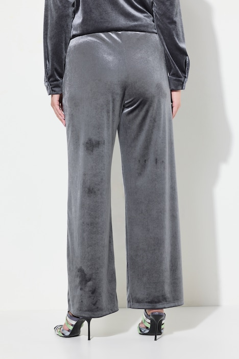 Samthose, weites Bein, elastischer Bund