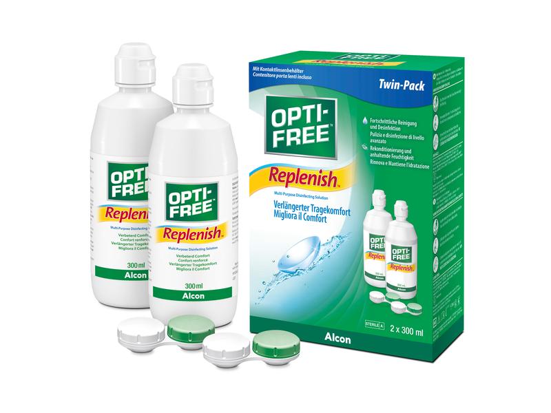 Opti-Free Kontaktlinsenpflege Replenish 2 x 300 ml All-in-one Linsenpflegemittel