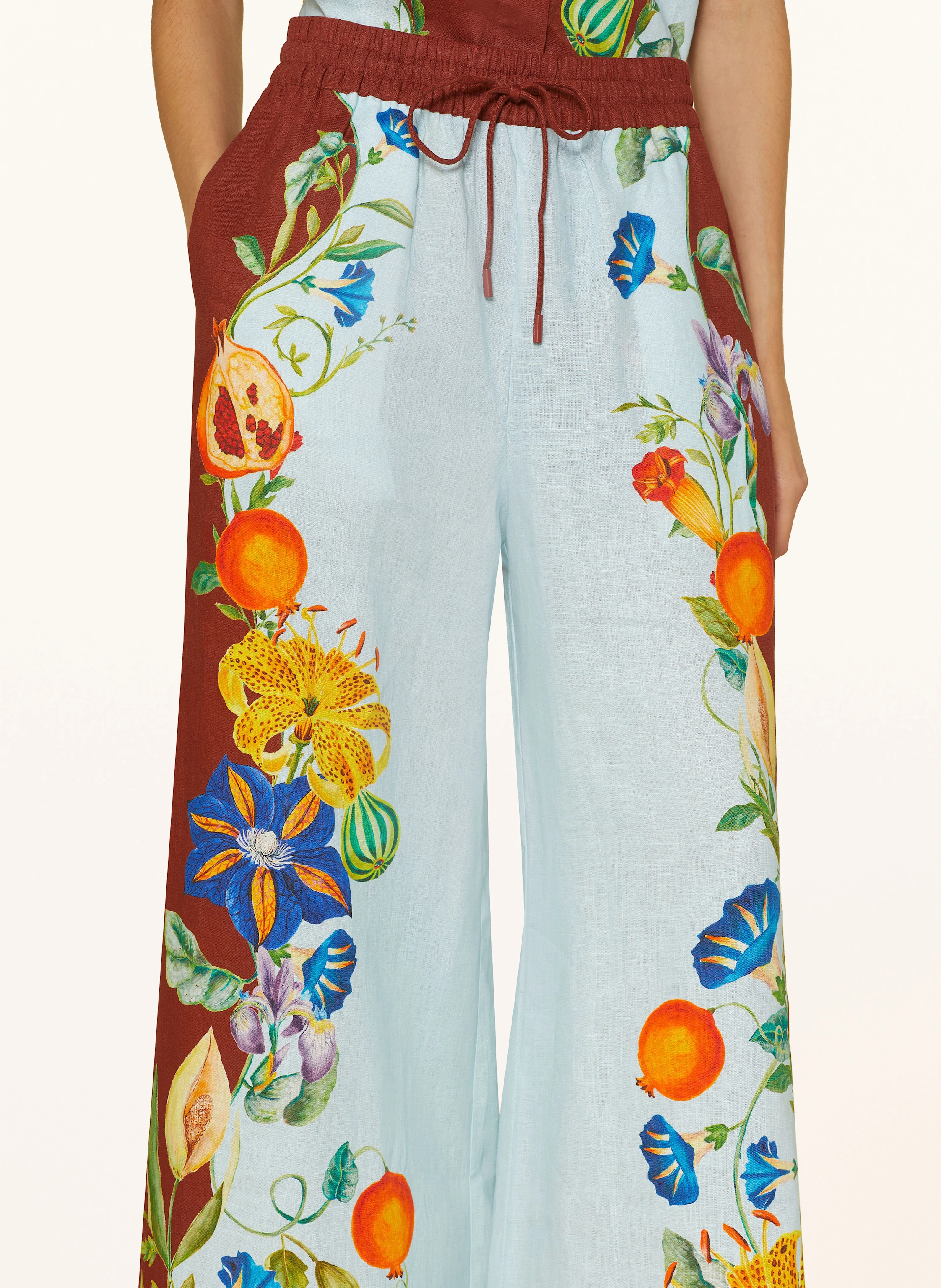 ALÉMAIS Marlenehose aus Leinen