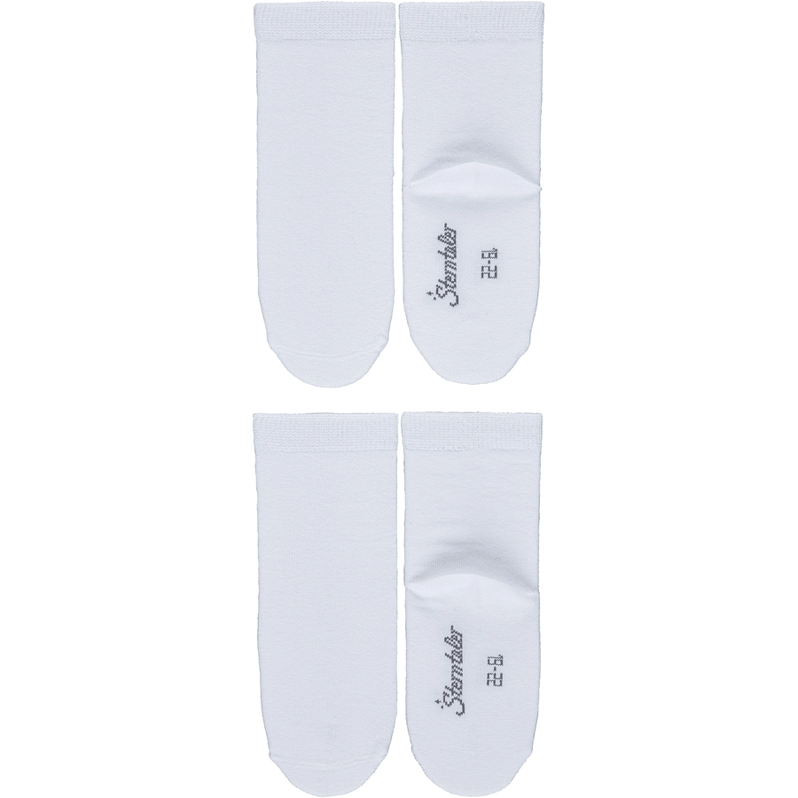 Sterntaler Söckchen uni, 2er-Pack weiss