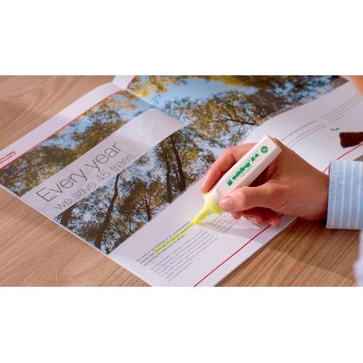 Edding EcoLine 24 - 4 Surligneurs - couleurs assorties