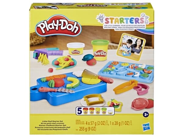 Play-Doh Little Chef-begynnersett, 3 år, Ikke giftig, Flerfarget, 14 stykker
