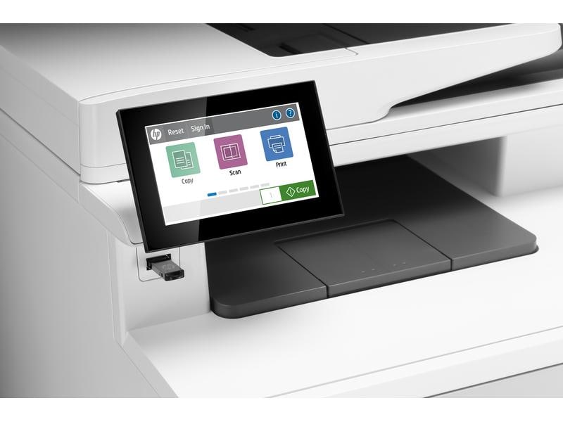 HP Multifunktionsdrucker Color LaserJet Enterprise M480f Kompakter Laser-Multifunktions-Laserdrucker für Arbeitsgruppen mit vielen Sicherheitsfeatures