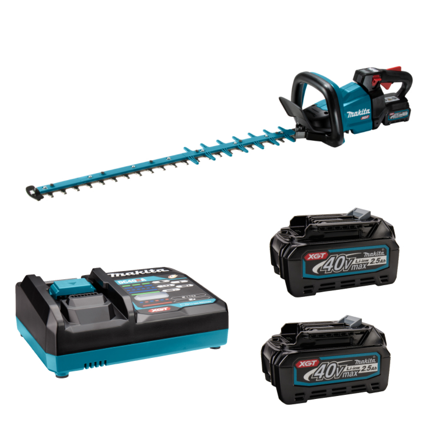 Makita UH009GD201 XGT 40V Max Accu Heggenschaar set (2x 2,5 Ah accu) - 750 mm