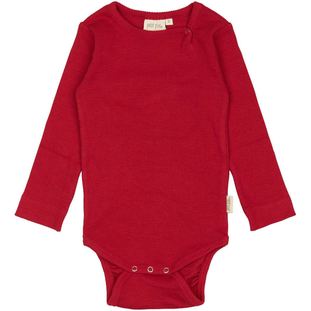 Køb Petit Piao Jet Red Body L/S Modal