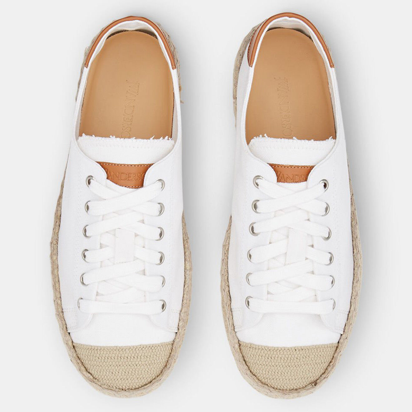 JW Anderson Espadrilles en Cuir Danny blanches
