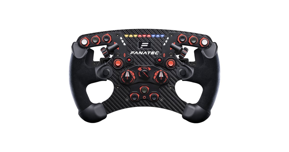 FanatecClubSport Steering Wheel Formula V2.5 X stuur add-on  (Zwart/rood, Pc, Xbox One, Xbox Series X|S, PlayStation Ready)