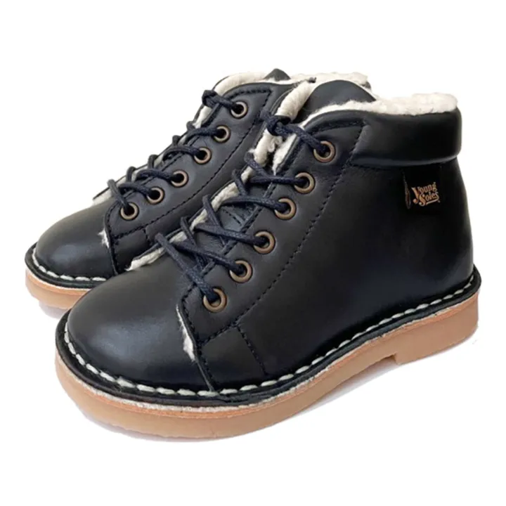 Young Soles Boots fourrées Fletcher | Bleu marine