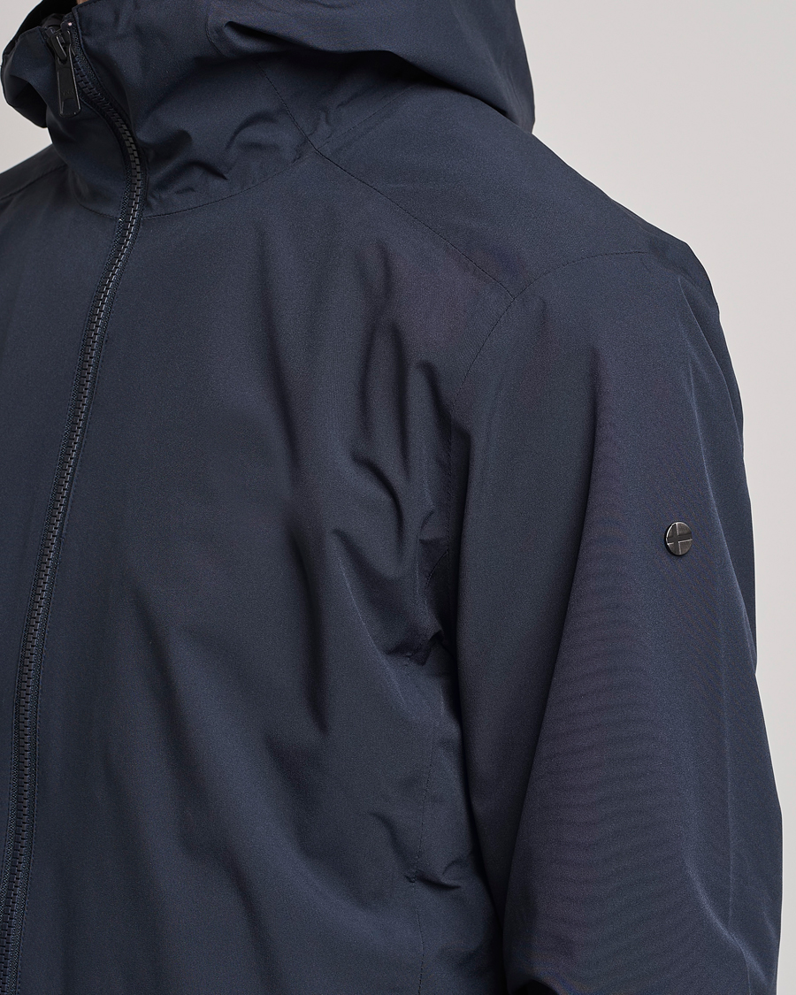 Scandinavian Edition Hood Waterproof Jacket Midnight Blue