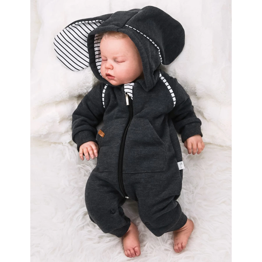Koala Baby Overall Strampler Sweet Bunny - by Koala Baby dunkelgrau