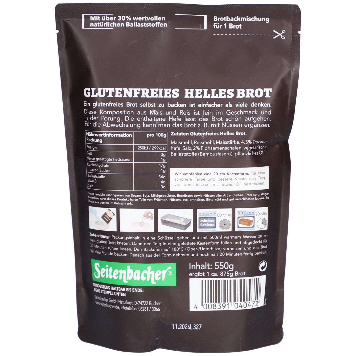 Seitenbacher Glutenfreies Basisbrot