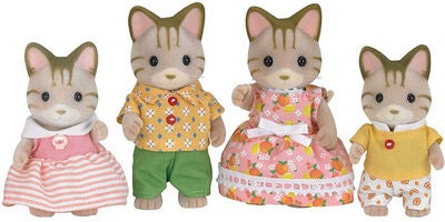 Sylvanian Families Figursett Den Stripete Kattefamilien