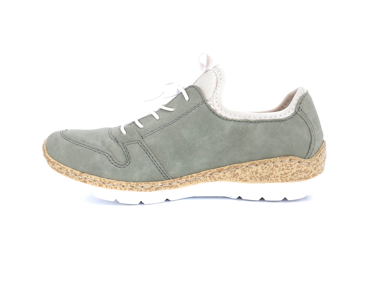 Rieker-N42G0 Matières combinées Kaki
