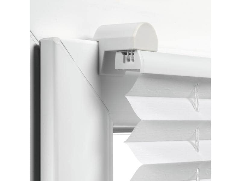 Gardinia Plissée Easyfix, blickdicht 40 x 130 cm, Weiss Plissée mit zwei Bedienschienen