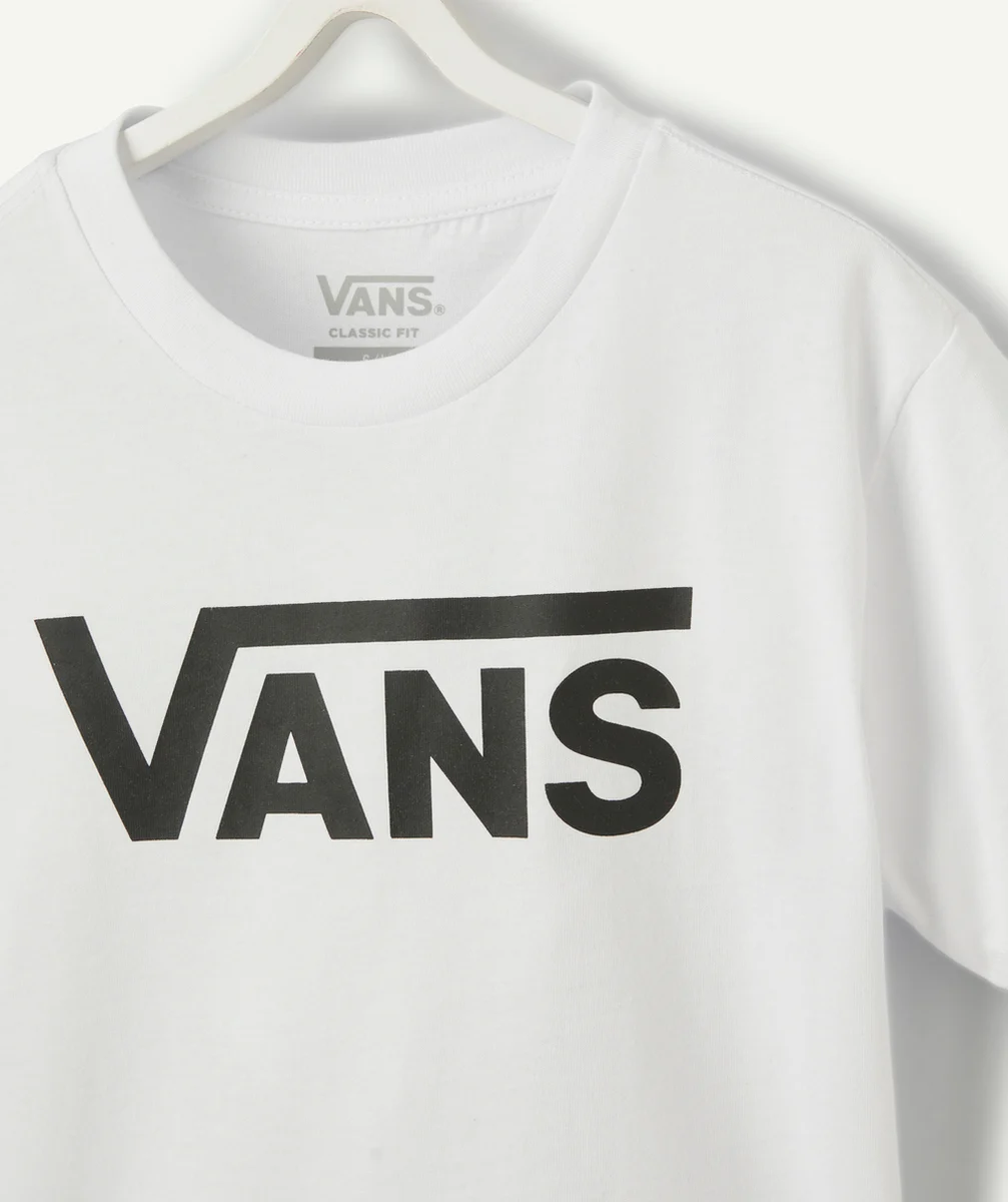 VANST-SHIRT CLASSIC EN COTON BLANC AVEC LOGO NOIR