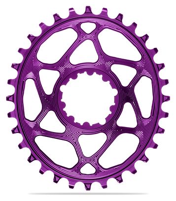 Plateau Ovale Narrow Wide AbsoluteBlack Direct Mount Boost Sram 12V Violet