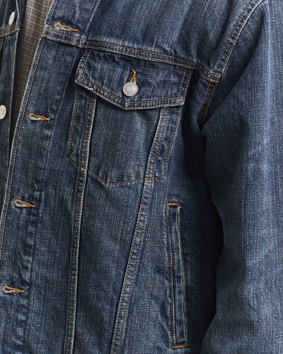 Jeanerica Joe Denim Jacket Dark Blue Righe