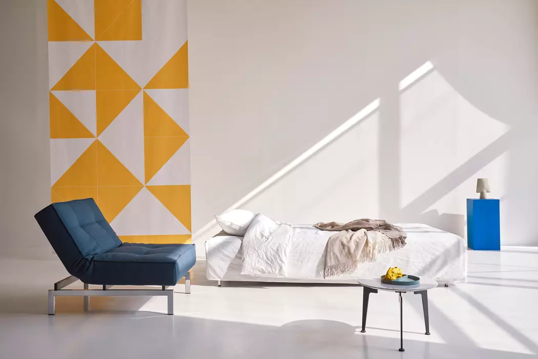 Schlafsofa Splitback Chrom