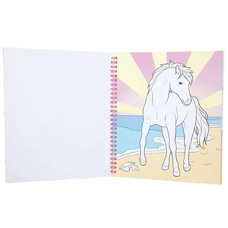 Depesche Miss Melody Malbuch mit Fellapplikation