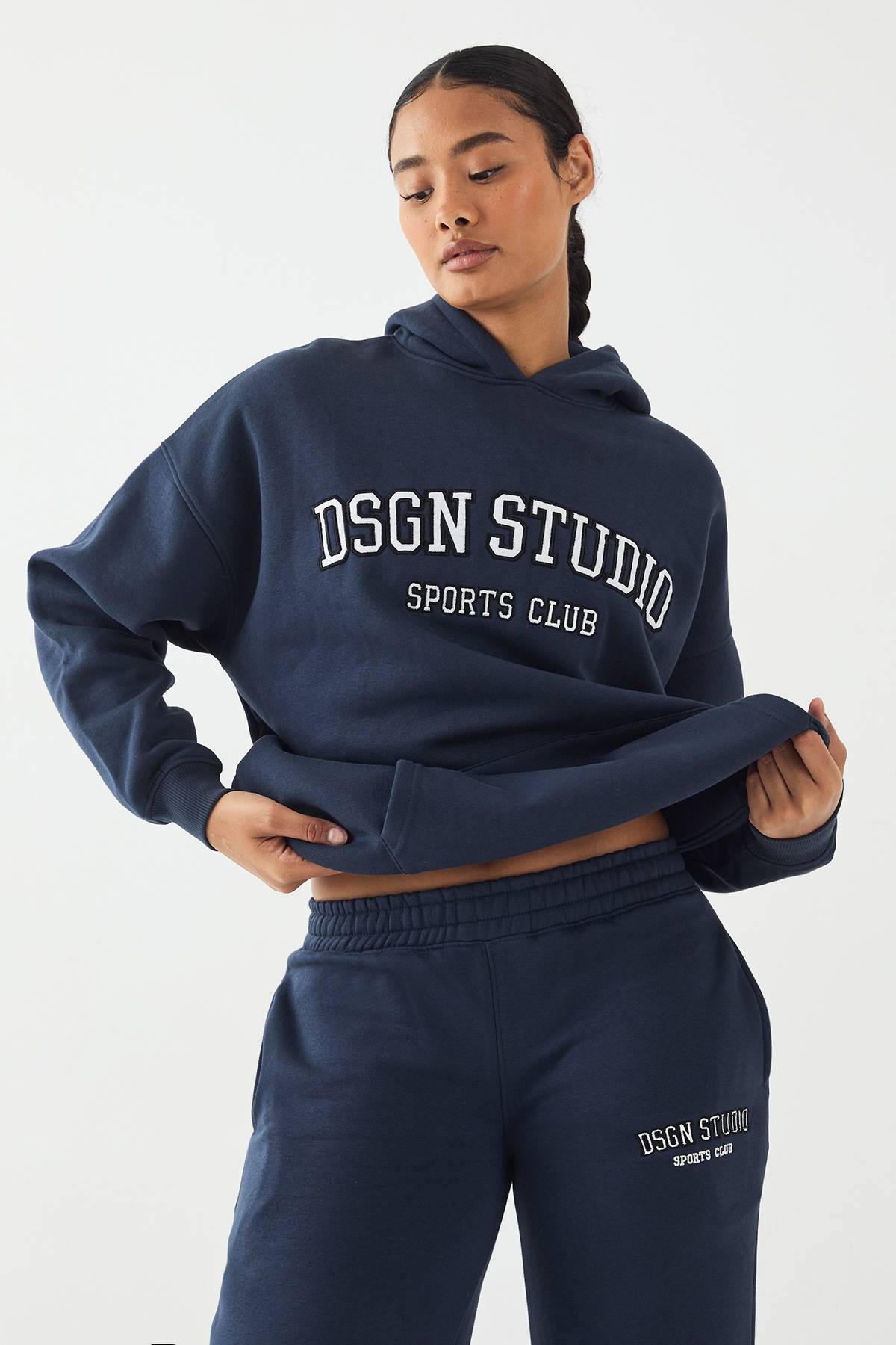 Sweat à Casynthétiqueche Oversize avec Appliqué DSGN Studio