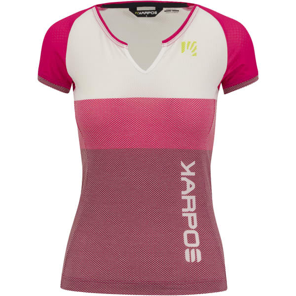 T-shirt randonnée KARPOS MOVED EVO W JERSEY INNUENDO/WHITE/CHERRIES JUBILE