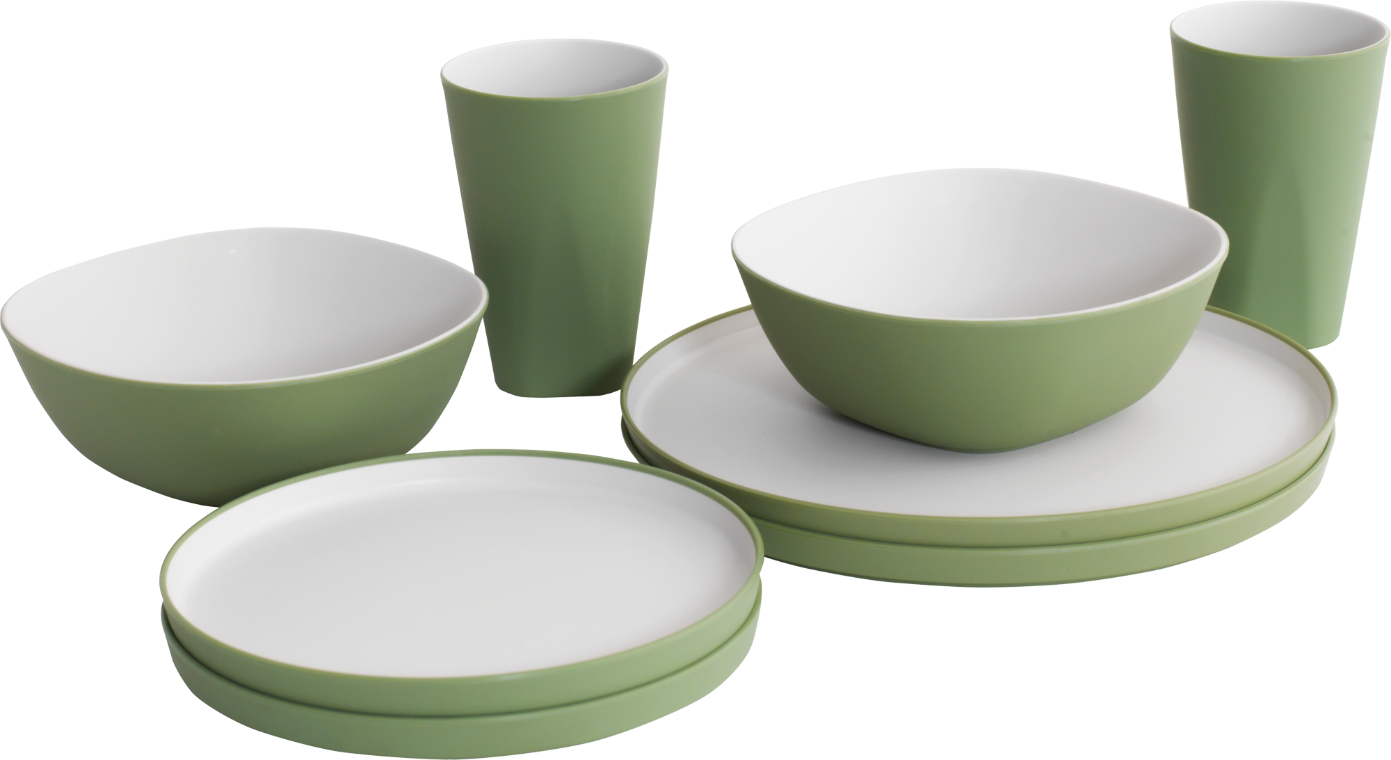Outwell Gala 2 Personen Dinner Set 8 teilig Shadow Green