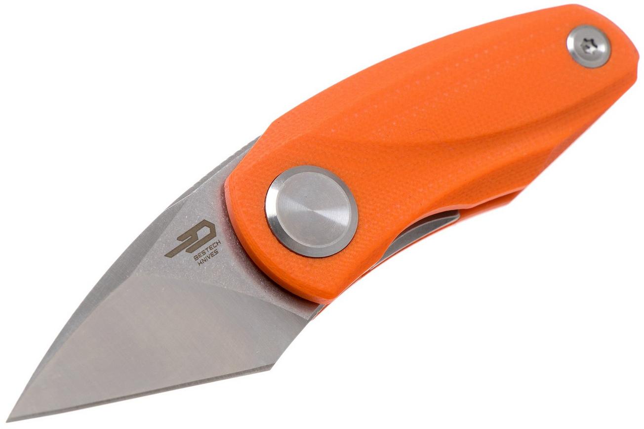 Bestech Tulip Orange G10 BG38C zakmes, Ostap Hel design