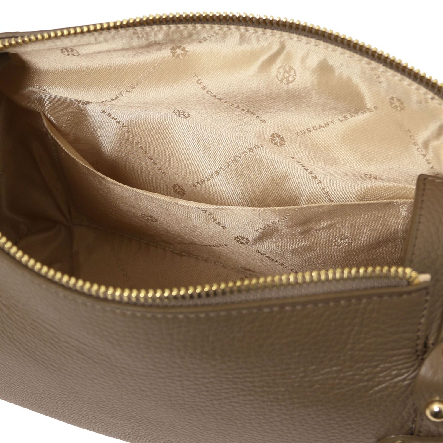 TL142422 – Praline – Soft leren duffle bag