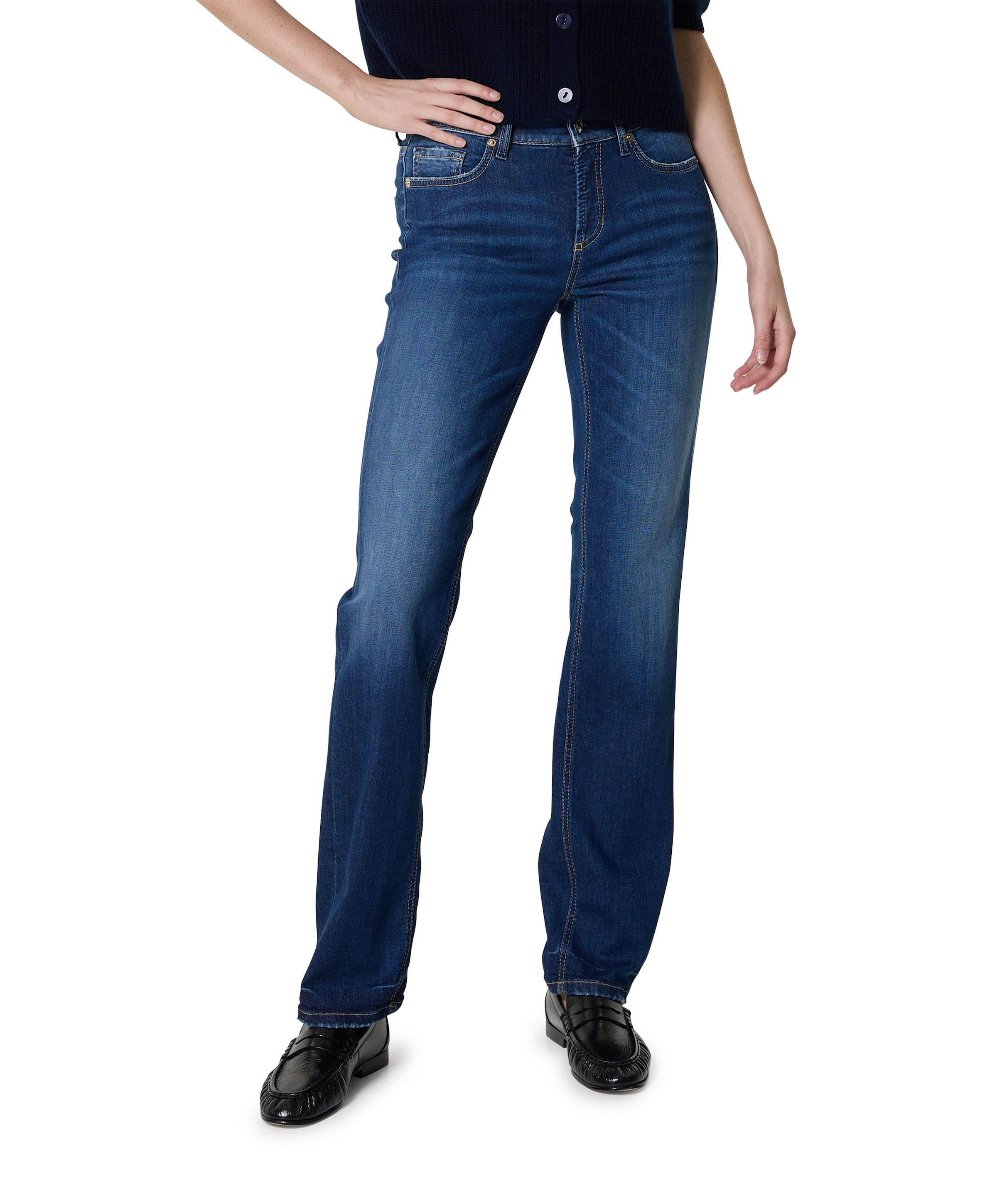 Cambio Piper long dames jeans blauw