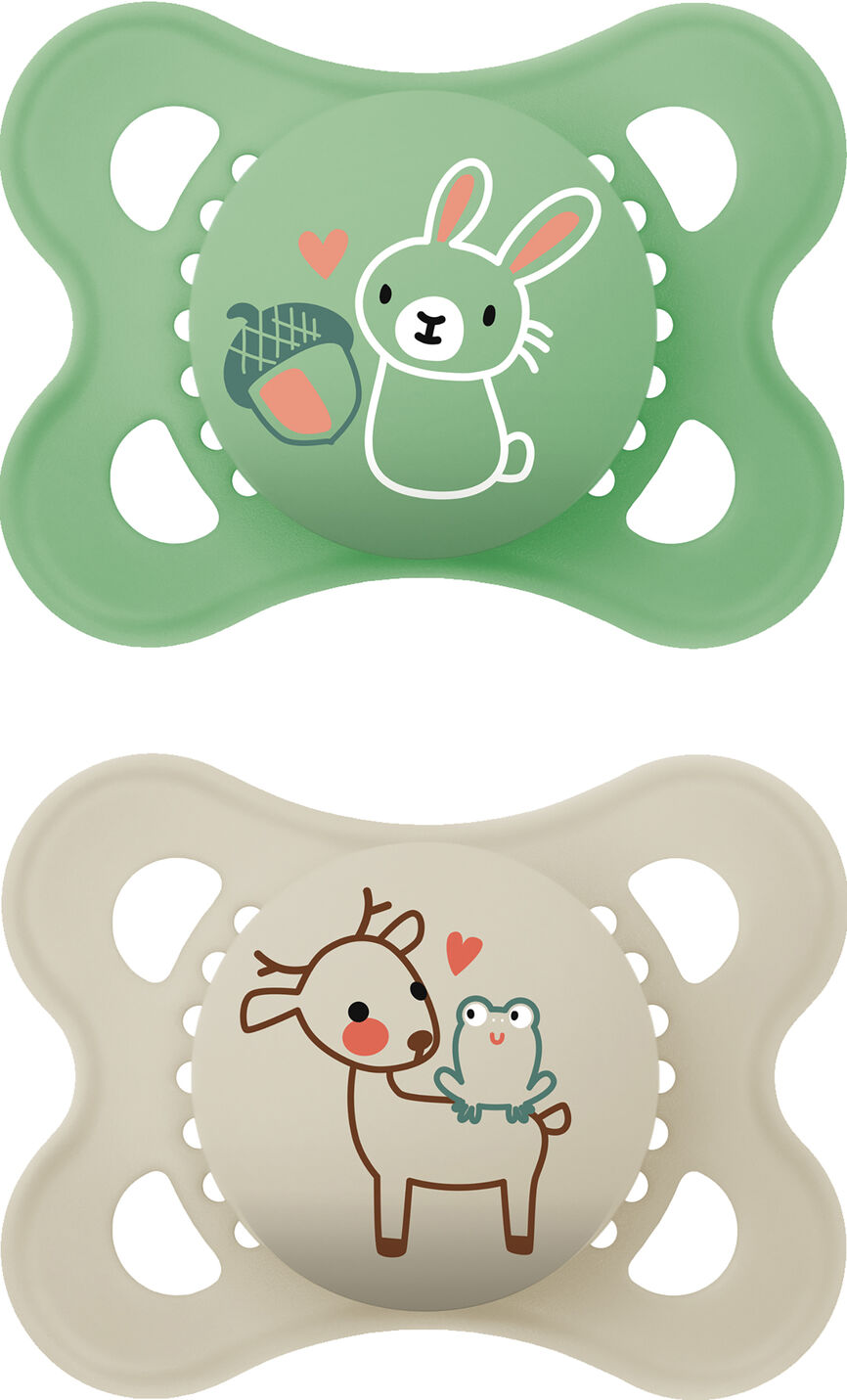 Mam Original silicone neutral 0-6mnd 2 stk