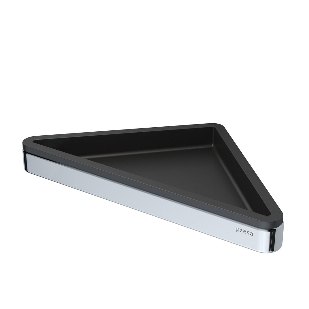 Geesa Frame Hoekplanchet zwart/chroom
