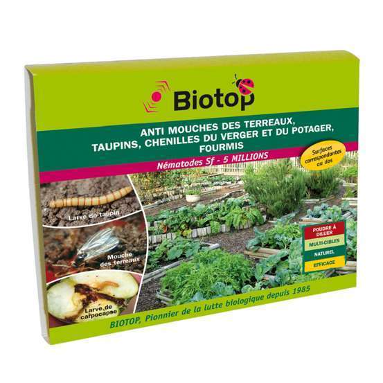 Nematode sf anti mouche terreaux, taupins… - 5m pour 10m2
