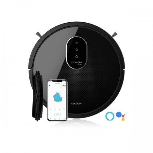 Aspirador robô inteligente Conga 1790 Titanium, preto