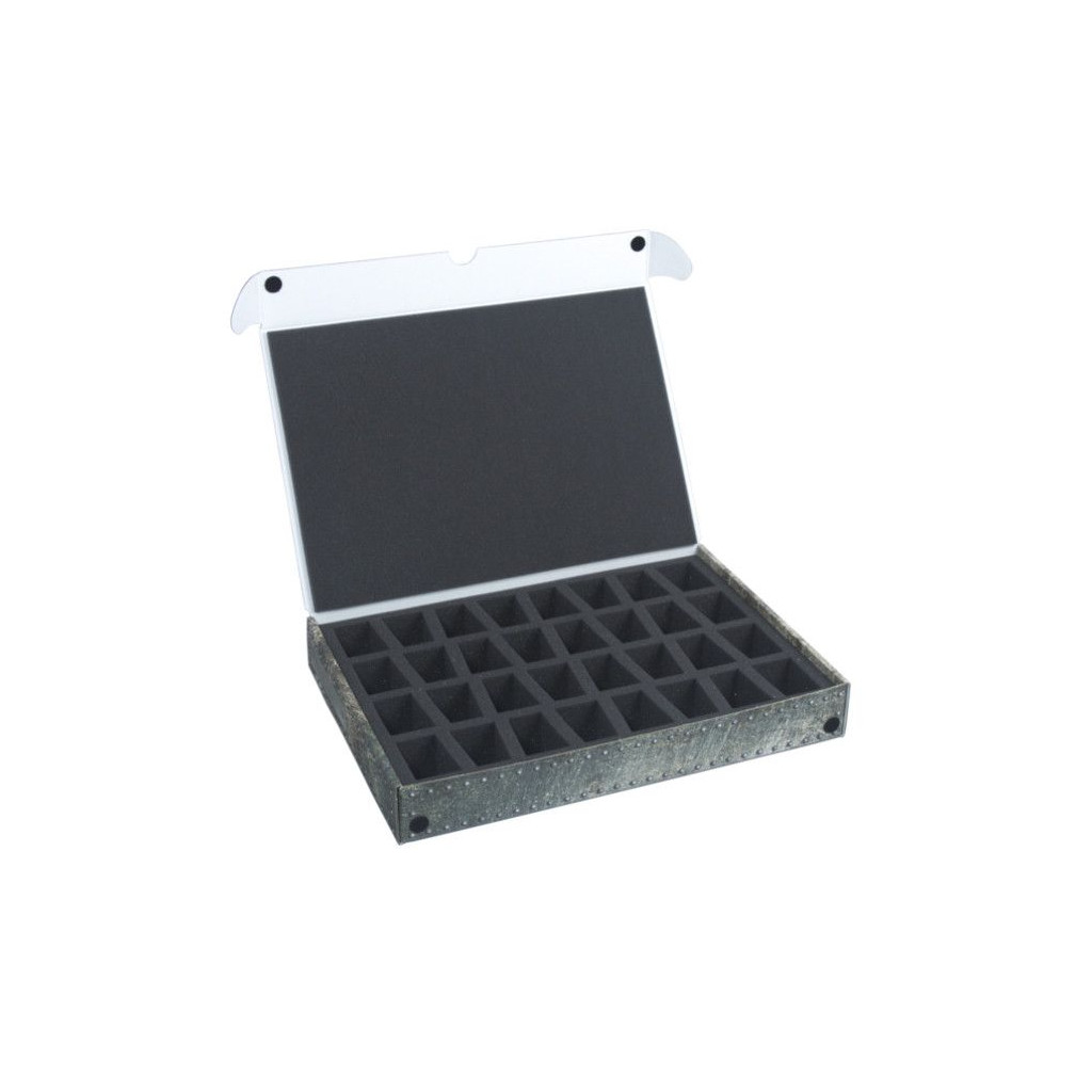 Rangement Safe & Sound - Boîte pour 32 Figurines (Socles 40mm)