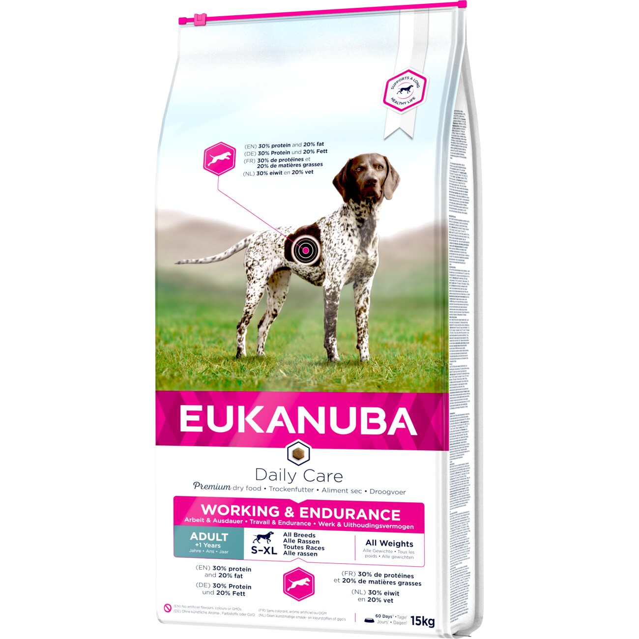 EUKANUBA Trockenfutter Hund Premium Working & Endurance Adult, Huhn 15 kg