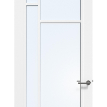 Arne & Bodil binnendeur ABD500 blank glas - wit afgelakt