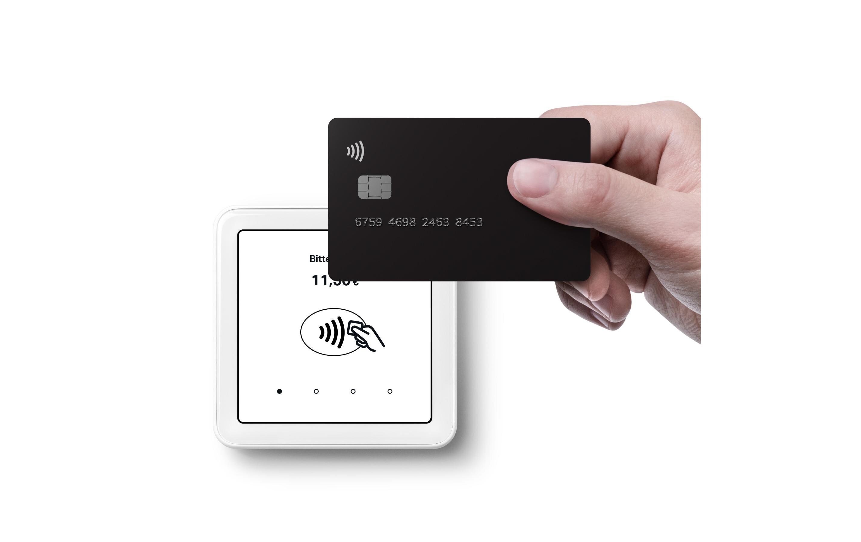 Chipkartenleser Solo Touch Kartenterminal + LadestationTouchscreen Chip- und PIN-Kartenterminal mit Ladegerät