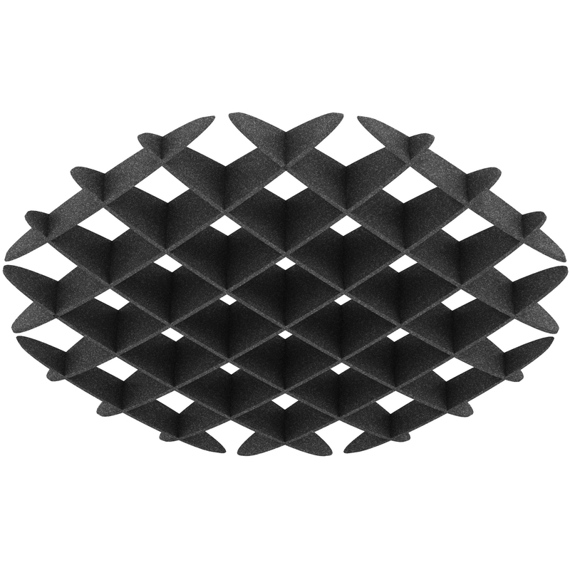 Suono Akustik-Deckenelement suonoCLOUDS Round, 120 x 120 cm, schwarz