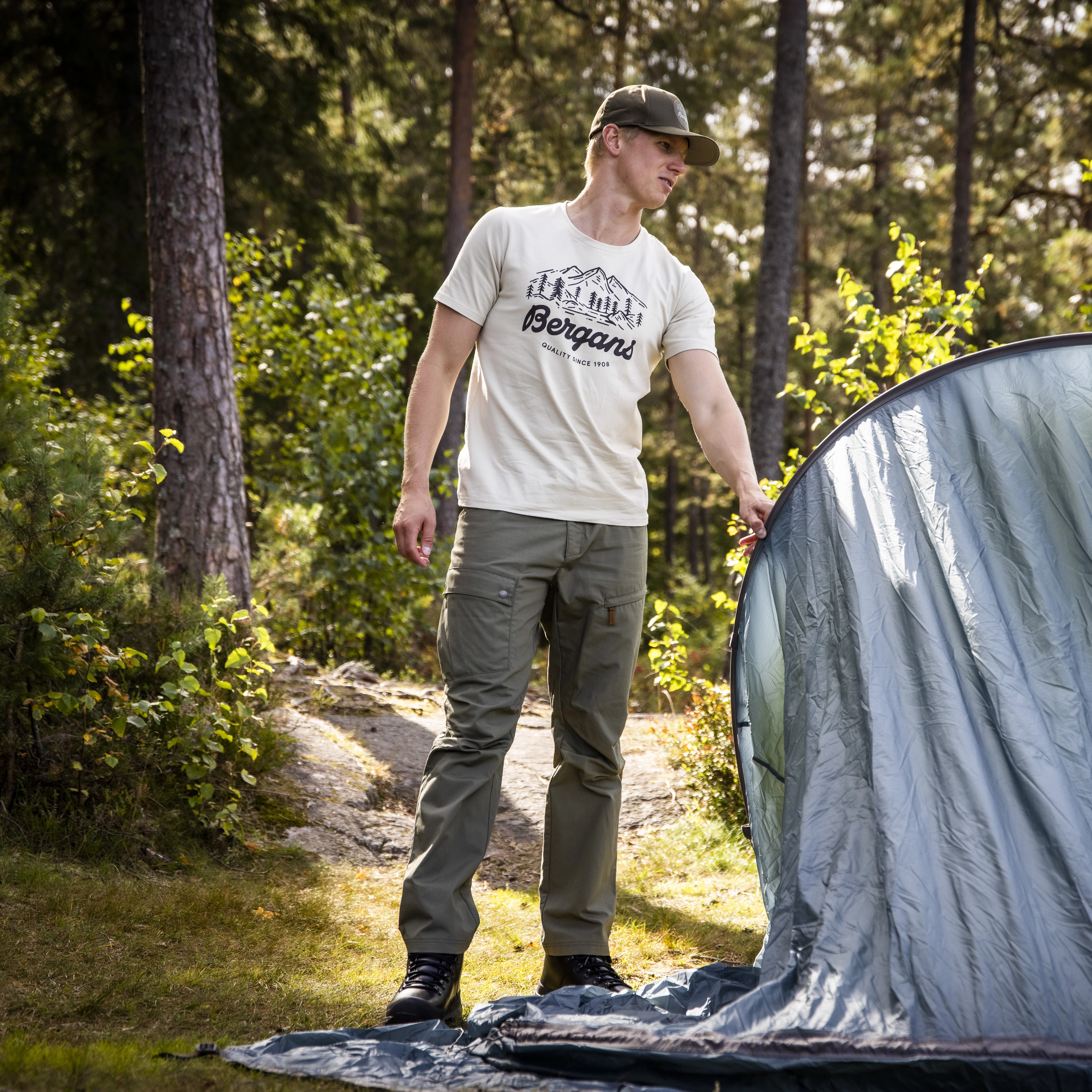 Nordmarka Elemental Outdoor Pants Men Green Mud