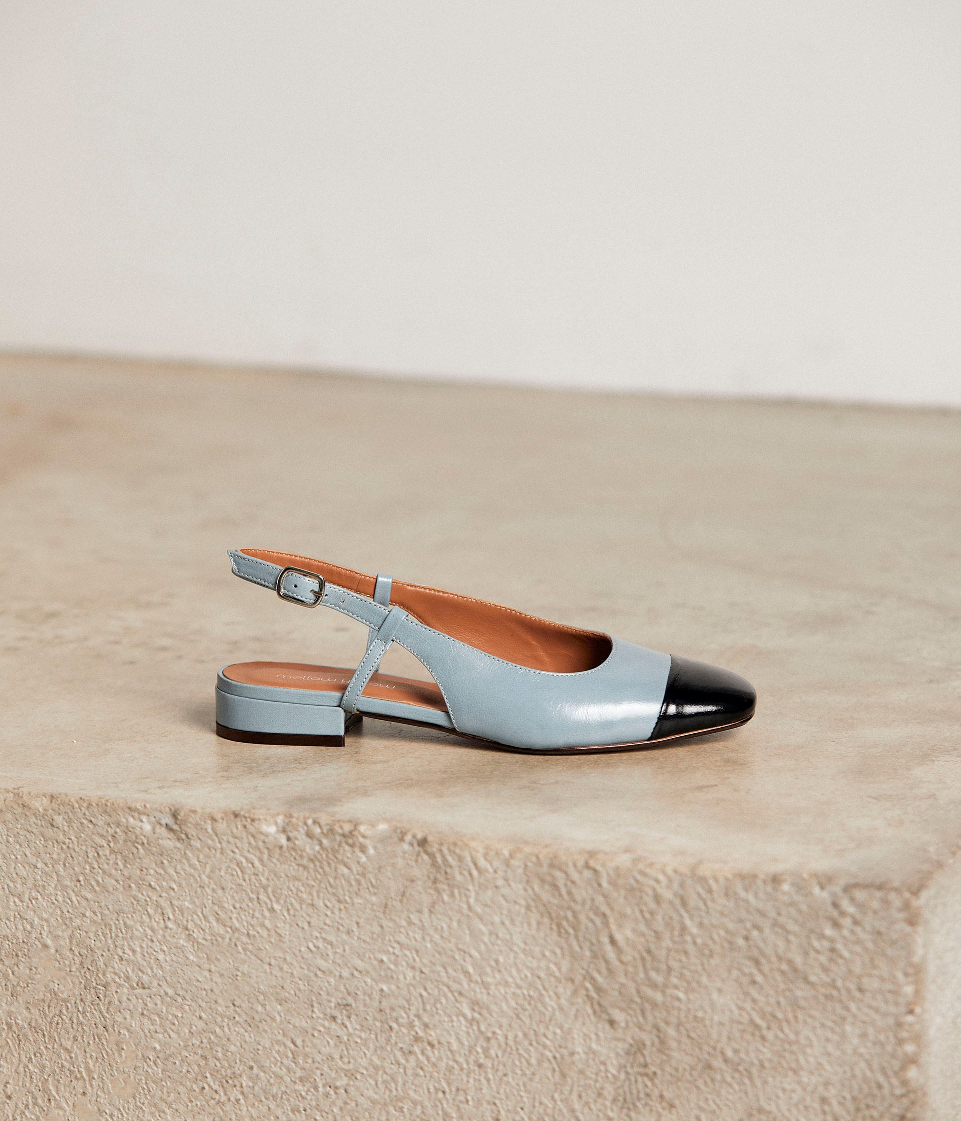 Slingbacks bleu noir Georgia