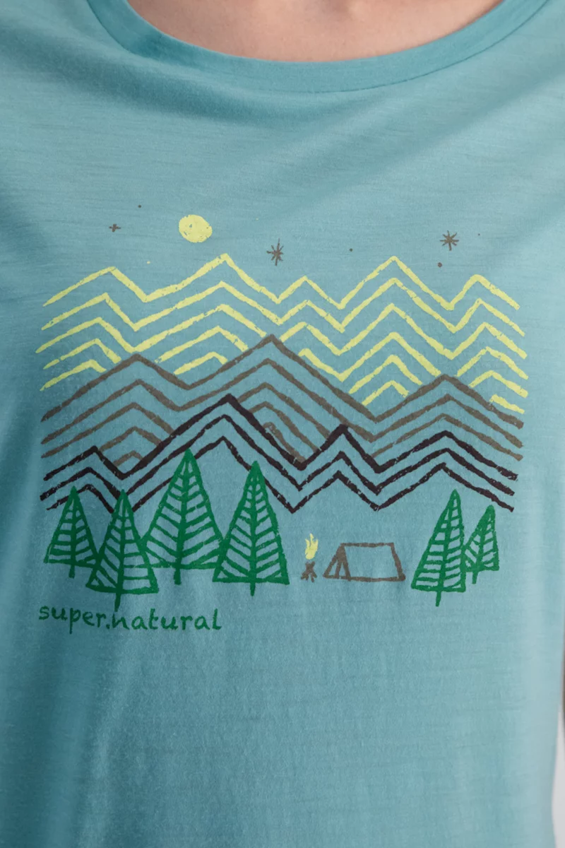 super.natural Camping Nights Merino Damen T-Shirt