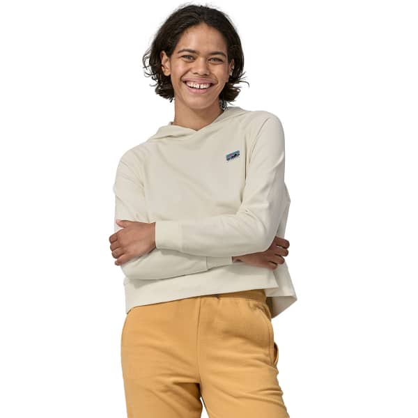 Sweatshirt PATAGONIA W'S REGENERATIVE ORGANIC CERTIFIED COTTON ESSENTIAL HOODY WOOL WOOL WHITE